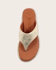 GENTLE SOULS - Daya Metallic Thong Sandal Ice Leather
