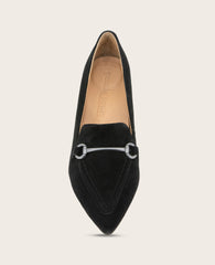 GENTLE SOULS - Dionne Suede Loafer Black Suede