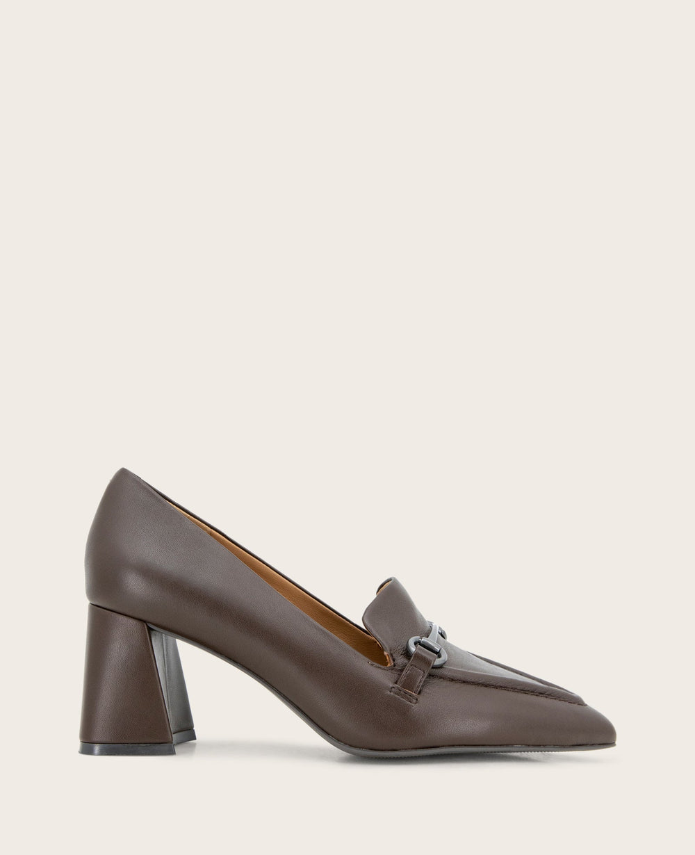 GENTLE SOULS - Dionne Leather Loafer Chocolate Leather