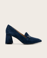 GENTLE SOULS - Dionne Suede Loafer Navy Suede