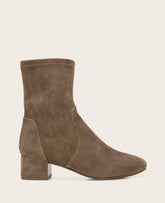 GENTLE SOULS - Ella Micro Suede Stretch Bootie Almond