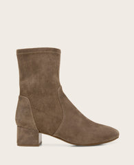 GENTLE SOULS - Ella Micro Suede Stretch Bootie Almond