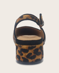 GENTLE SOULS - Georgia Calf Hair Slingback Heel Leopard Calf Hair