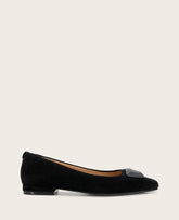 GENTLE SOULS - Hanette Suede Flat Black Suede