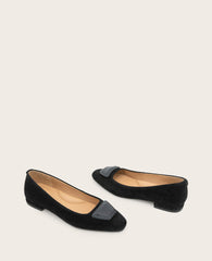 GENTLE SOULS - Hanette Suede Flat Black Suede