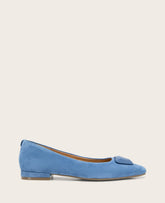 GENTLE SOULS - Hanette Suede Flat Blue Suede
