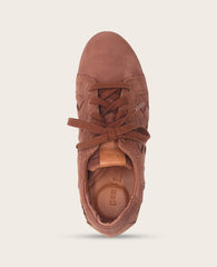 GENTLE SOULS - Kindy Nubuck Woven Sneaker Chocolate Nubuck