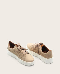 GENTLE SOULS - Kindy Nubuck Woven Sneaker Light Taupe Nubuck