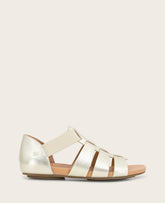 GENTLE SOULS - Lennon Metallic Fisherman Sandal Soft Gold Leather