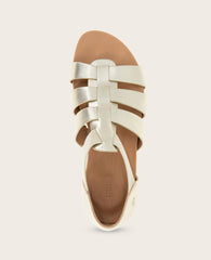 GENTLE SOULS - Lennon Metallic Fisherman Sandal Soft Gold Leather