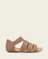 GENTLE SOULS - Lennon Leather Fisherman Sandal Luggage Leather