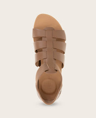GENTLE SOULS - Lennon Leather Fisherman Sandal Luggage Leather