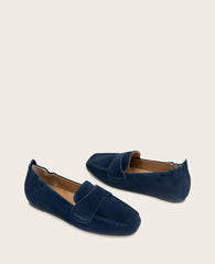 GENTLE SOULS - Sophie Suede Loafer Navy Suede