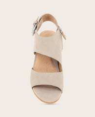 GENTLE SOULS - Tilly Nubuck Wedge Sandal Mushroom Nubuck