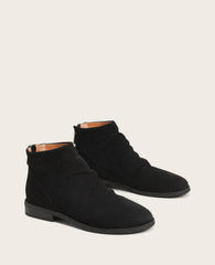 GENTLE SOULS - Emma Suede Zip Bootie Black