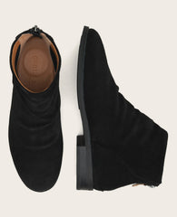 GENTLE SOULS - Emma Suede Zip Bootie Black