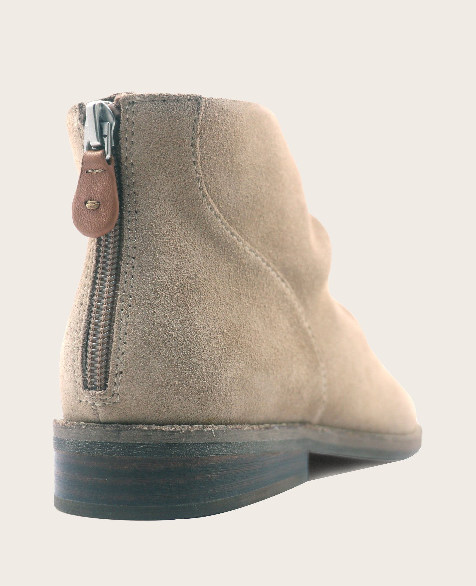 GENTLE SOULS - Emma Suede Zip Bootie Mushroom