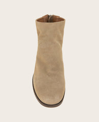 GENTLE SOULS - Emma Suede Zip Bootie Mushroom