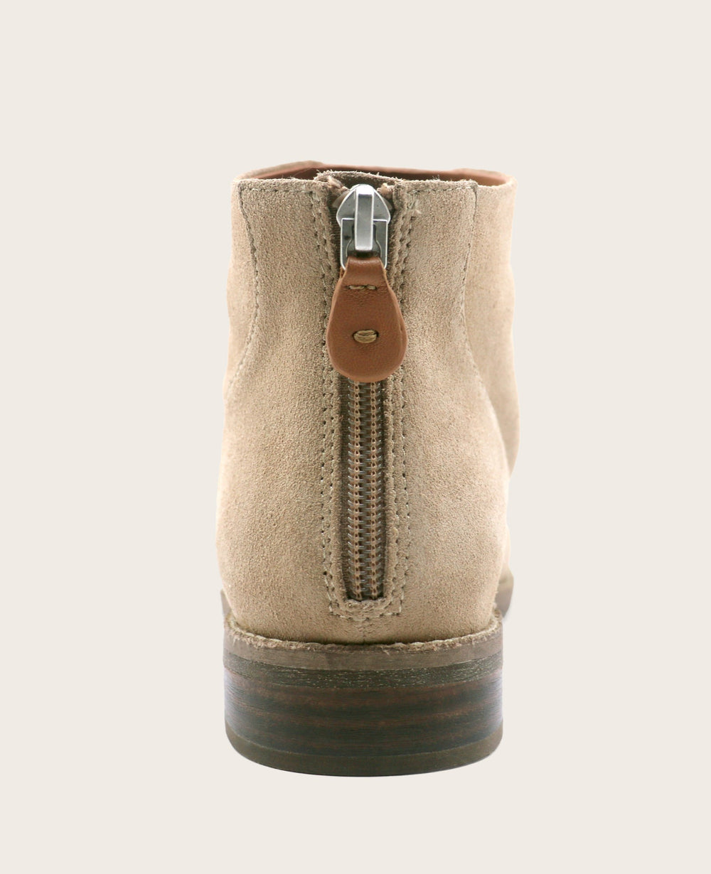 GENTLE SOULS - Emma Suede Zip Bootie Mushroom