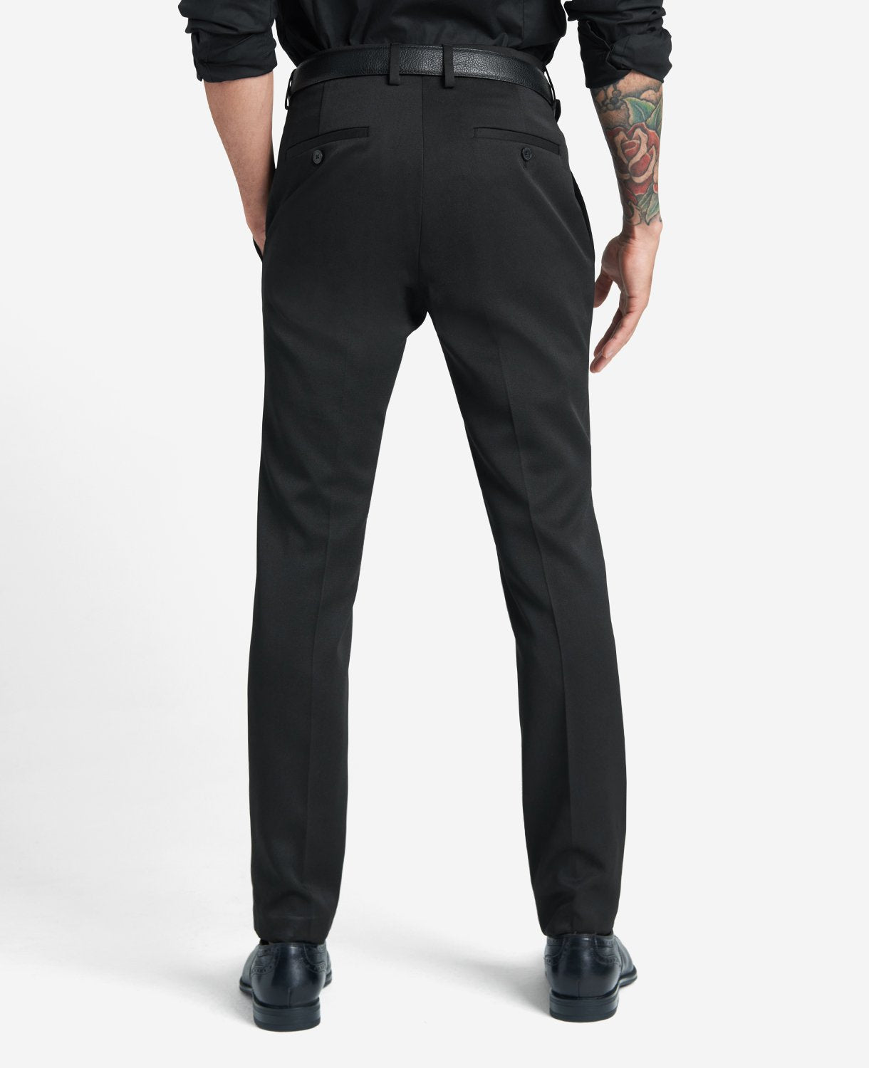 Slim-Fit Stretch Dress Pant Black