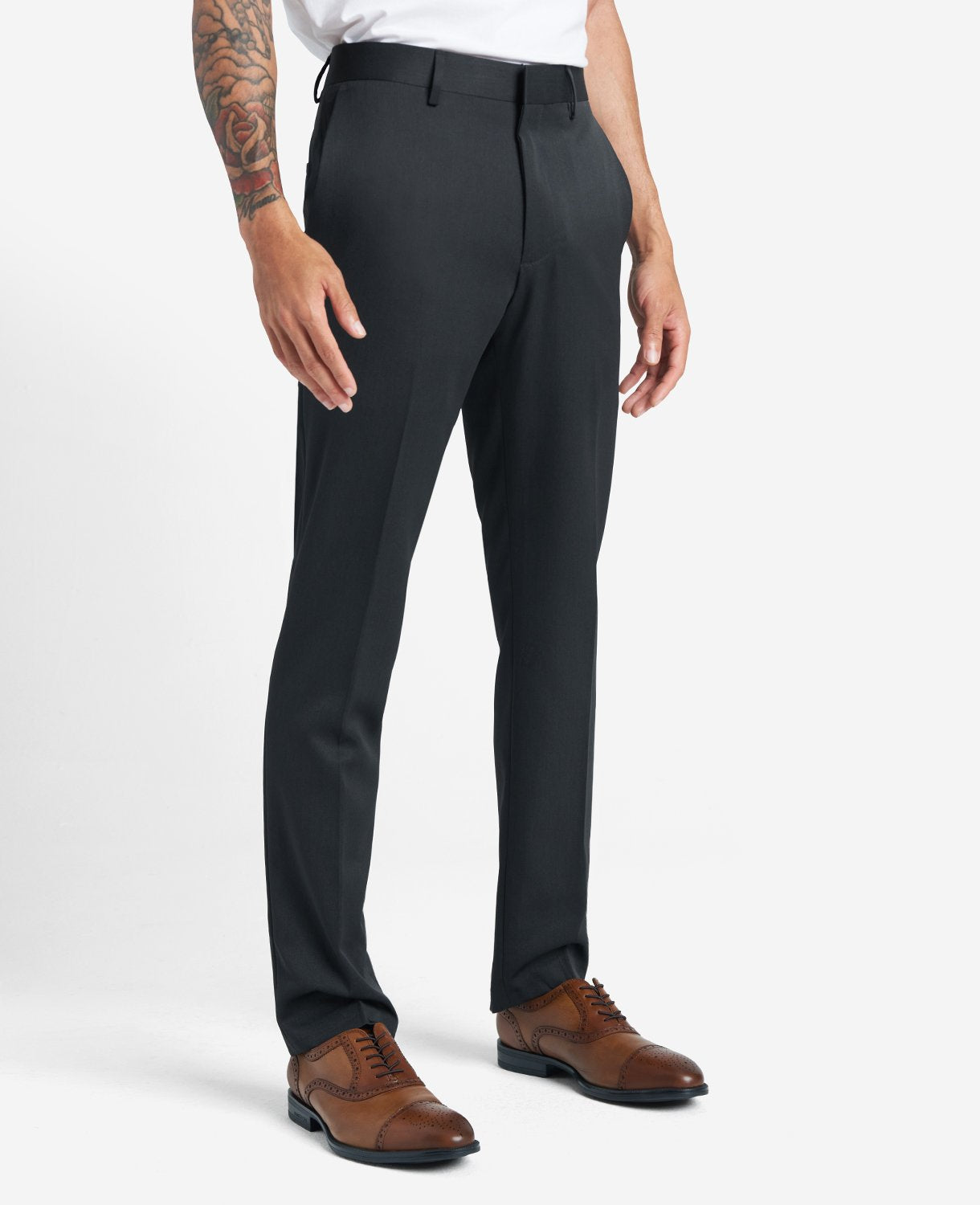 Slim-Fit Stretch Dress Pant Charcoal