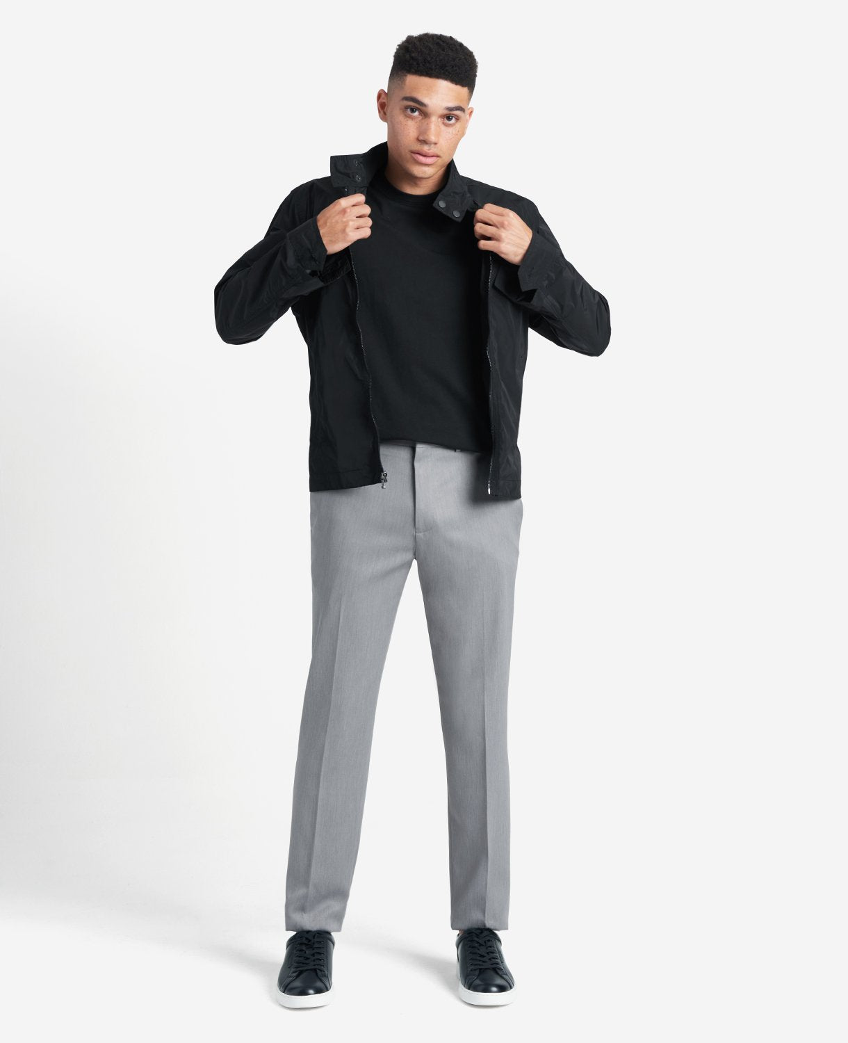 Slim-Fit Stretch Dress Pant Heather Grey