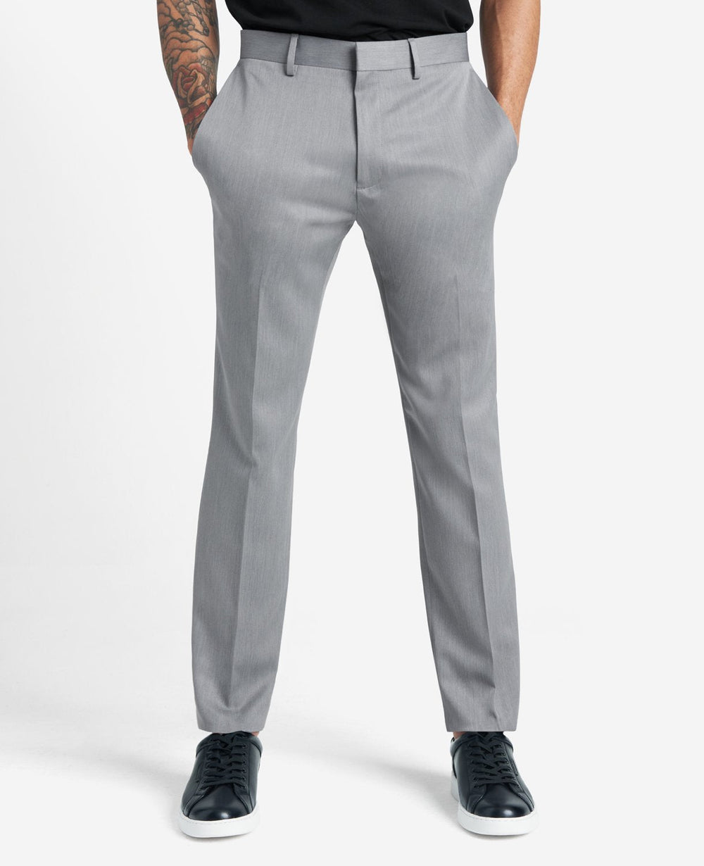 Slim-Fit Stretch Dress Pant Heather Grey