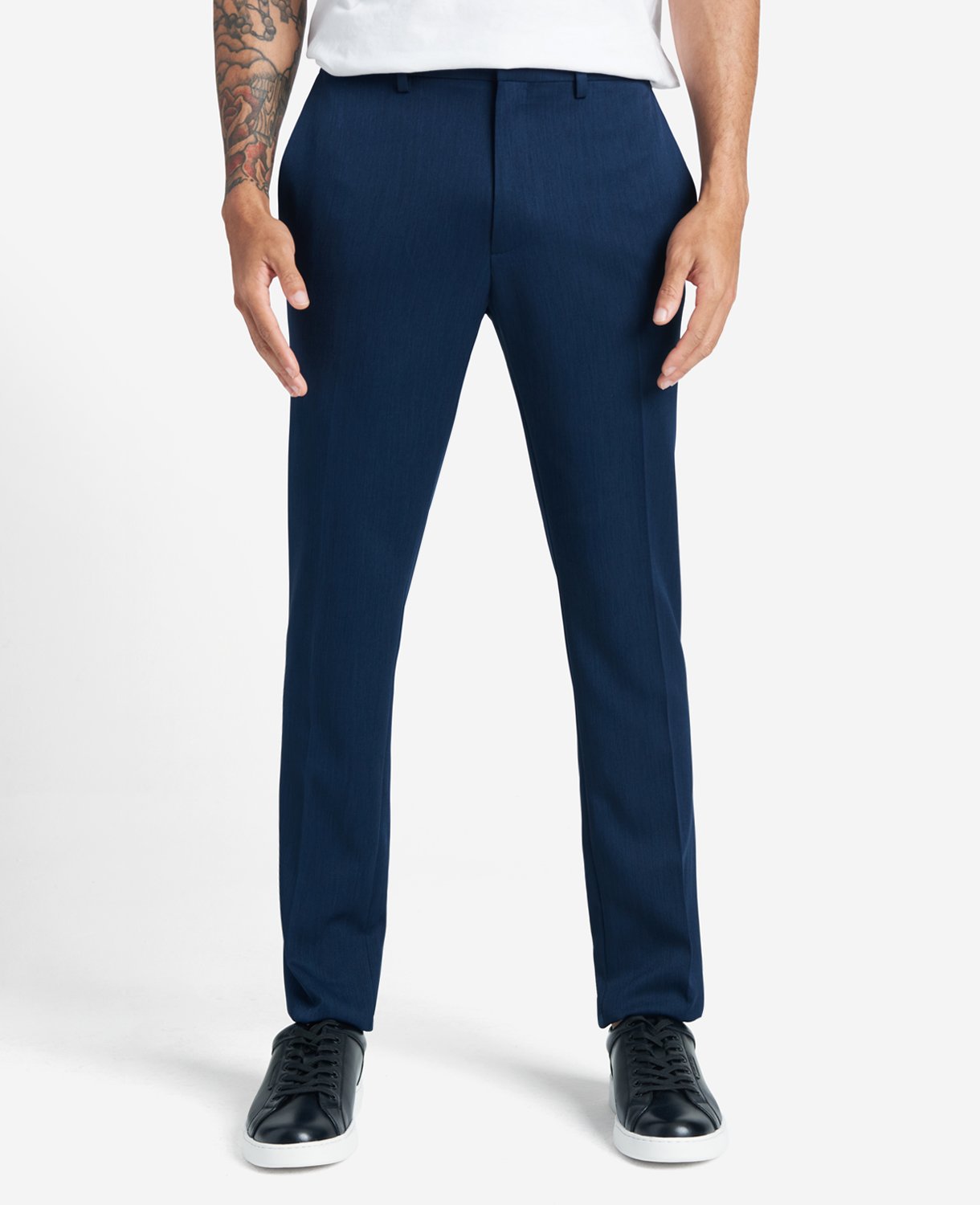 Slim-Fit Stretch Dress Pant Blue