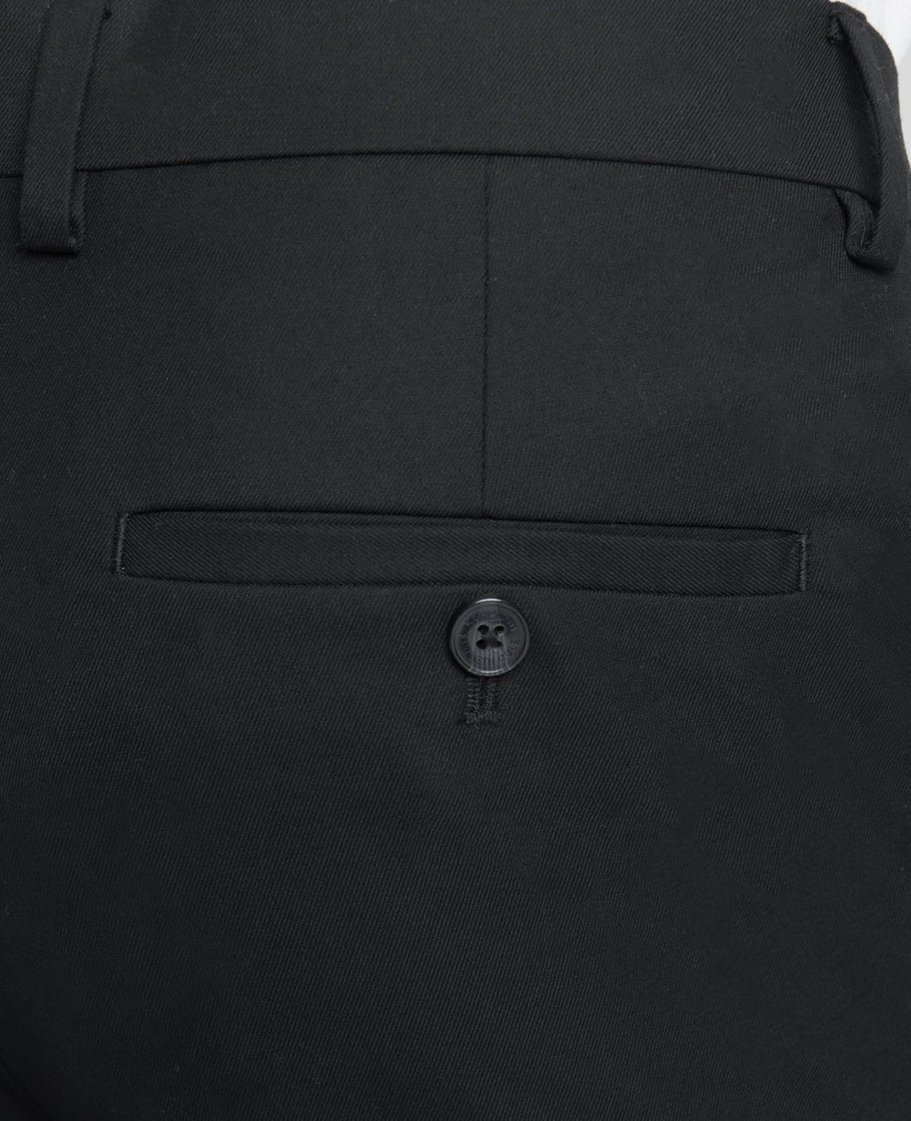 Slim-Fit Stretch Twill Dress Pant Black