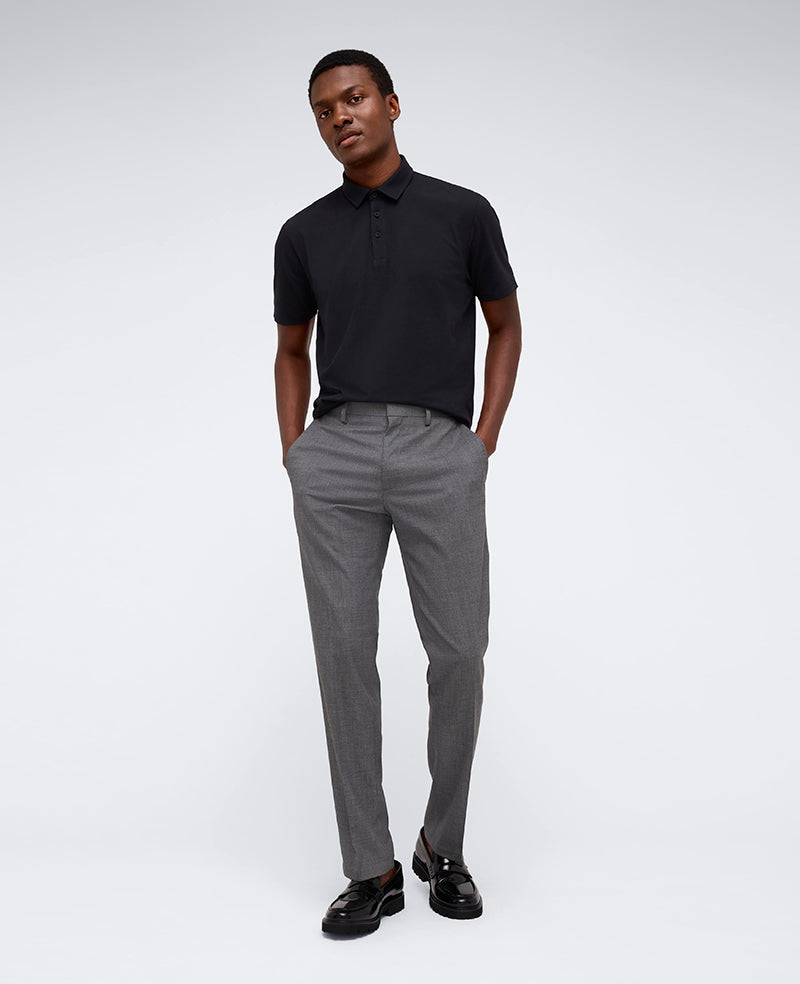 Slim-Fit Stretch Twill Dress Pant Med. Grey