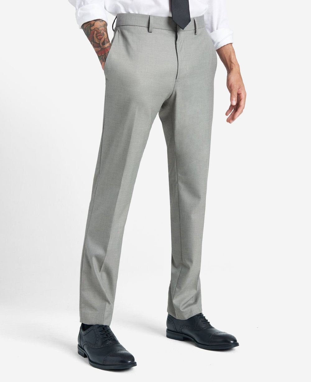 Slim-Fit Stretch Twill Dress Pant Lt. Grey