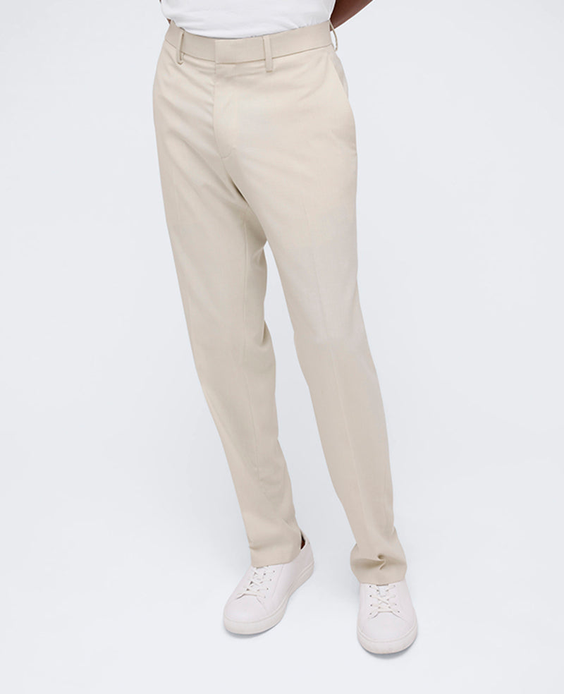 Slim-Fit Stretch Twill Dress Pant Natural