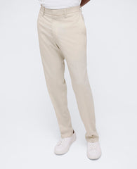 Slim-Fit Stretch Twill Dress Pant Natural