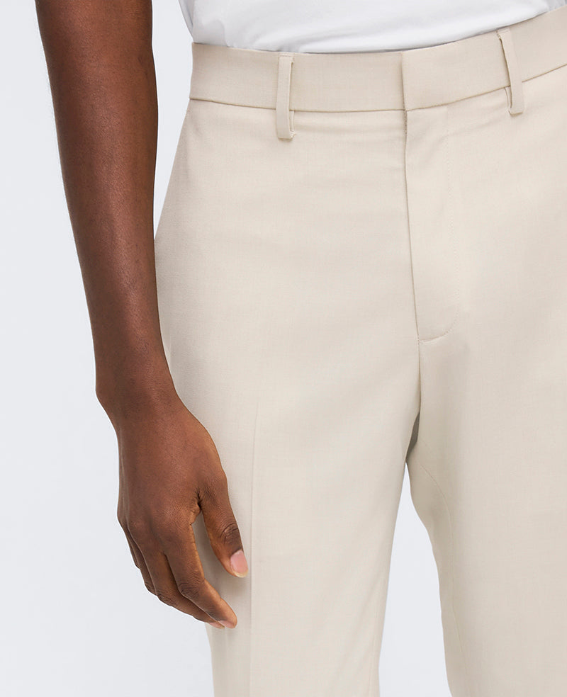 Slim-Fit Stretch Twill Dress Pant Natural