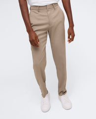 Slim-Fit Stretch Twill Dress Pant Oatmeal