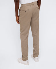 Slim-Fit Stretch Twill Dress Pant Oatmeal