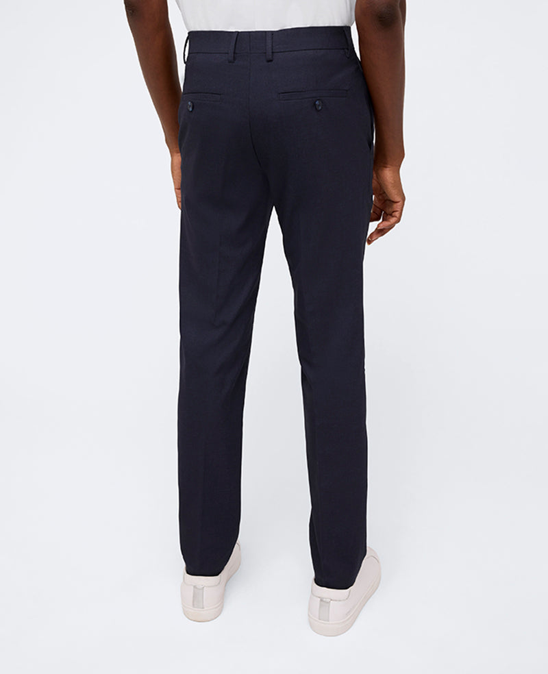 Slim-Fit Stretch Twill Dress Pant Dark Navy