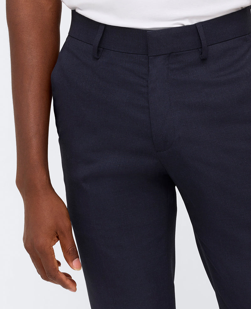 Slim-Fit Stretch Twill Dress Pant Dark Navy