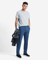 Slim-Fit Stretch Twill Dress Pant Chambray
