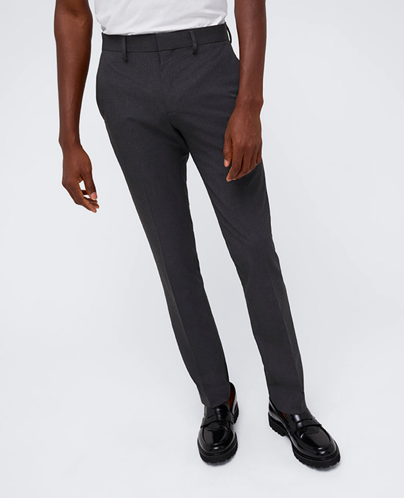 Skinny-Fit Stretch Performance Dress Pant Charcoal Htr