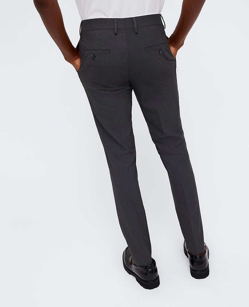 Skinny-Fit Stretch Performance Dress Pant Charcoal Htr