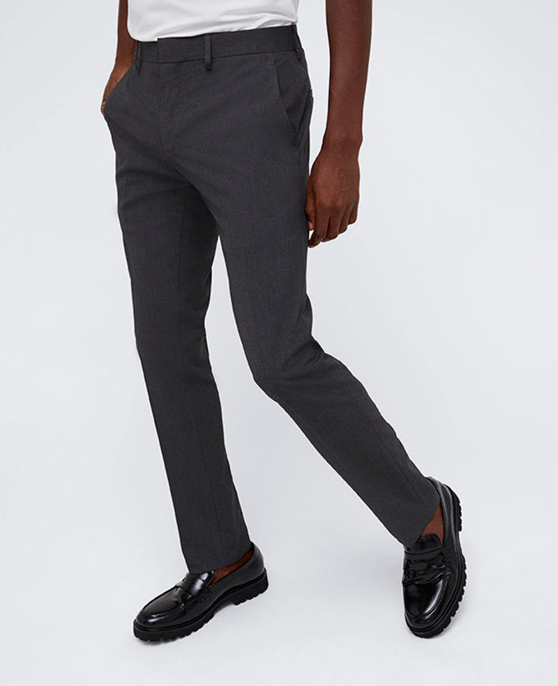 Skinny-Fit Stretch Performance Dress Pant Charcoal Htr