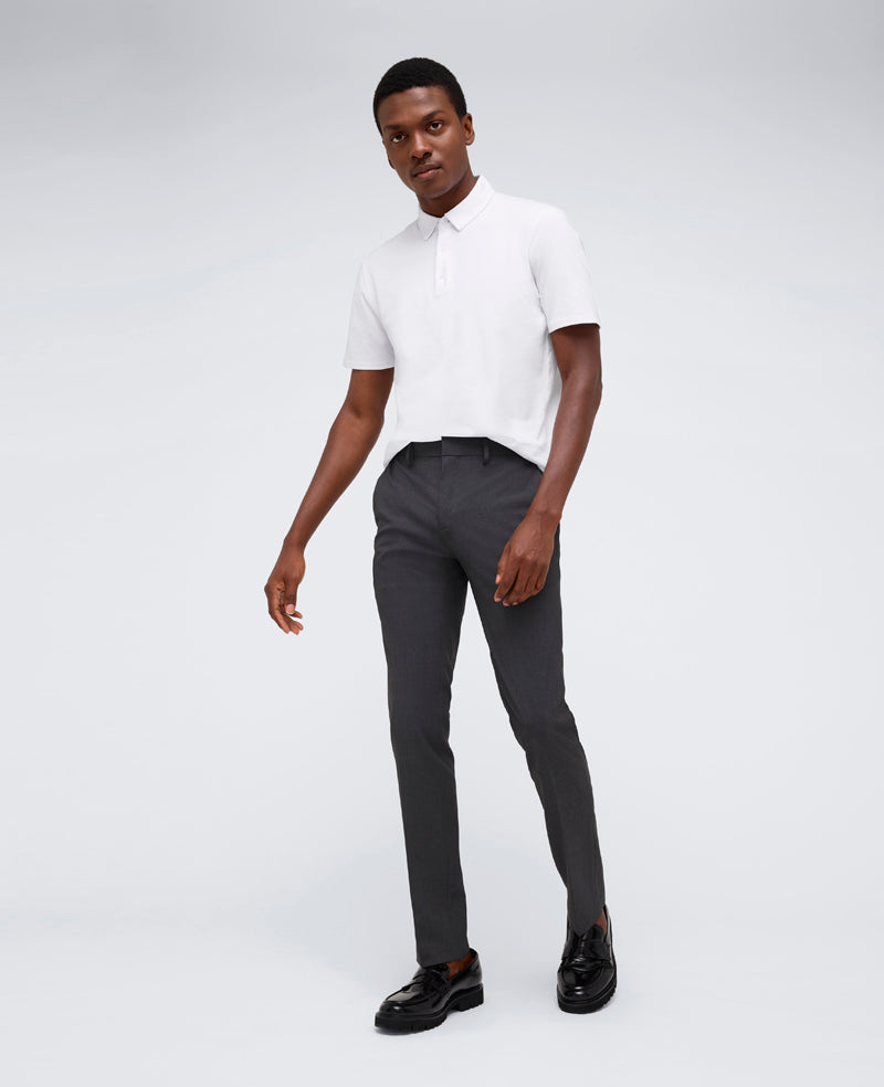 Skinny-Fit Stretch Performance Dress Pant Charcoal Htr