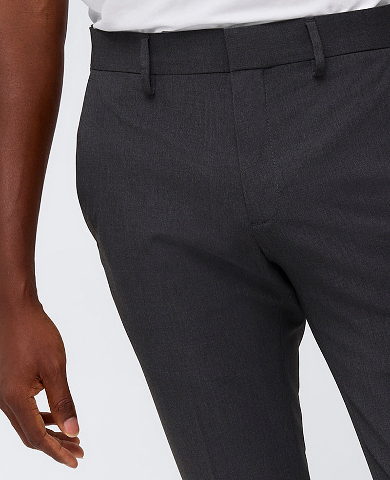 Skinny-Fit Stretch Performance Dress Pant Charcoal Htr
