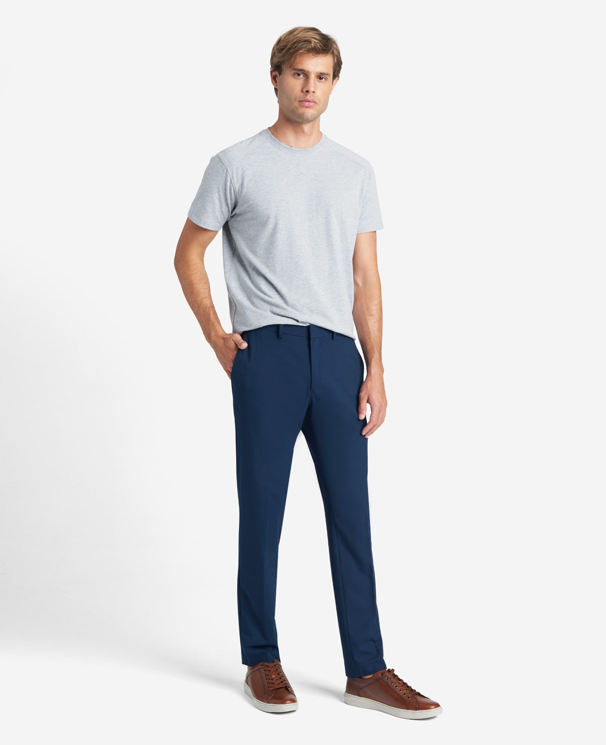 Skinny-Fit Stretch Performance Dress Pant Bright Blue