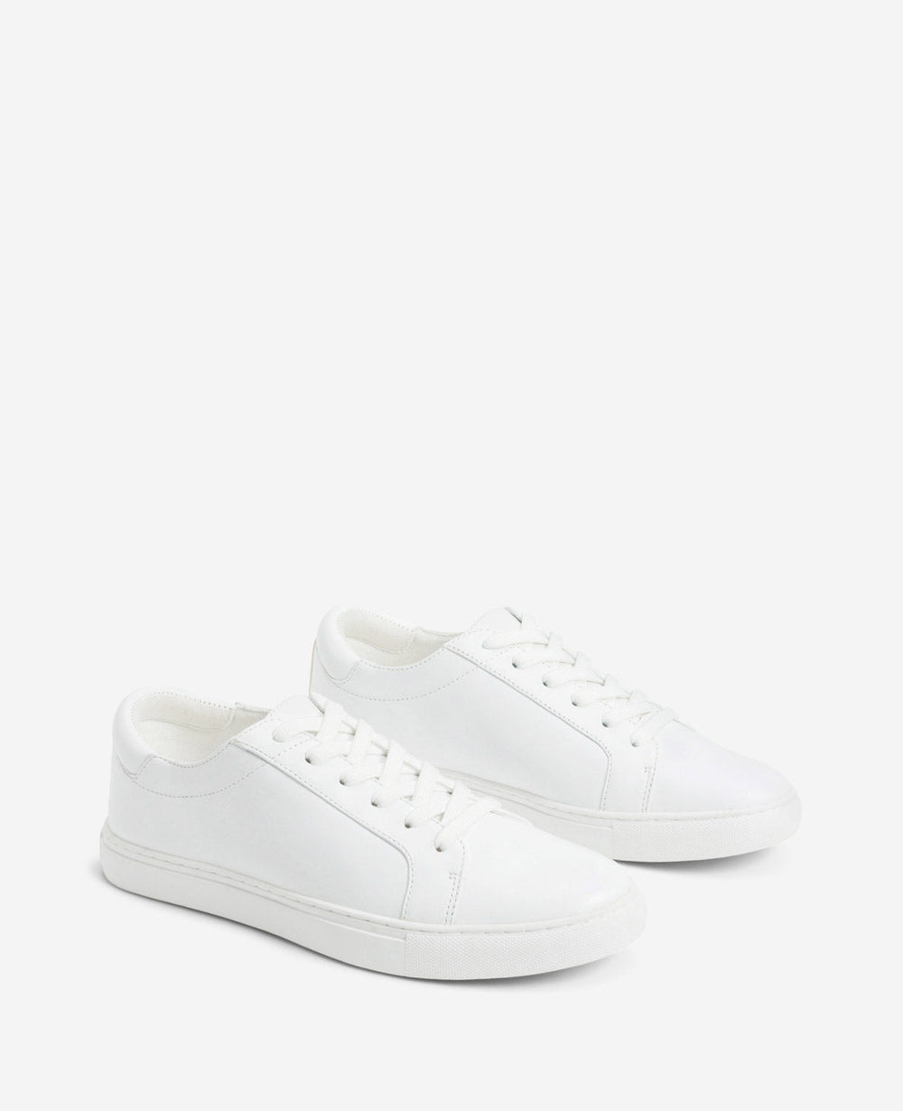 Women's Leather Kam Sneaker White