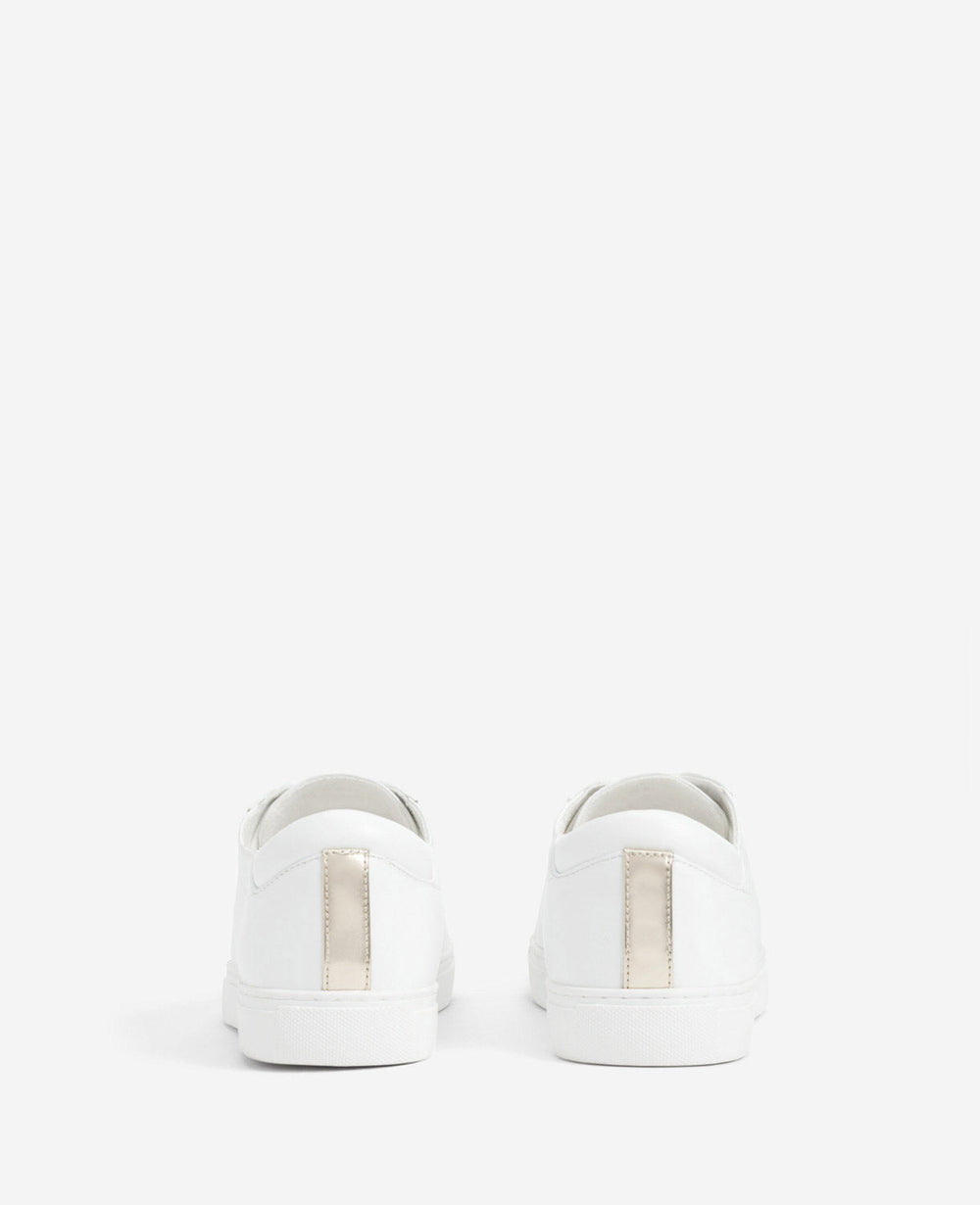 Women's Leather Kam Sneaker White