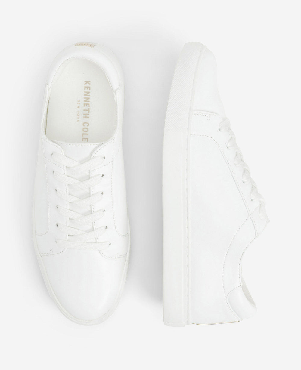 Women's Leather Kam Sneaker White