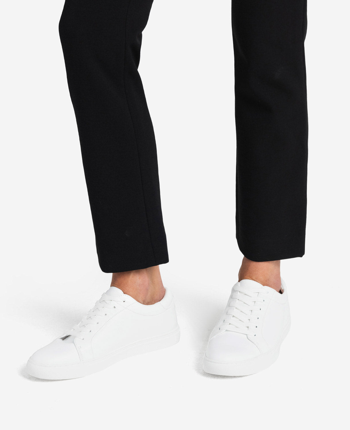 Women's Leather Kam Sneaker White