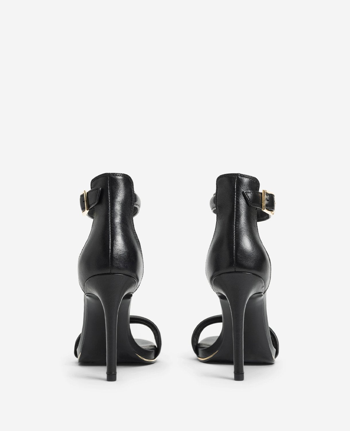 Brooke Ankle Strap Heeled Sandal Black